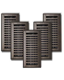 Sierra Grates 4 X 10 Contemporary Design Floor Register In Metallic Bronze Finish Case Of 5 Vent Covers For Home Floor M