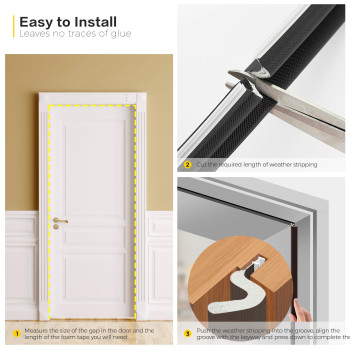 Weather Stripping Door Seal Strip Soundproof Q Foam Weather Stripping For Door Frame Exterior Door Weather Stripping For Large