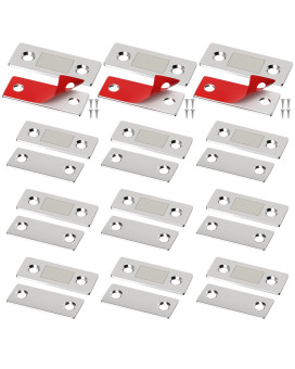 Cabinet Magnetic Jiayi 12 Pack Ultra Thin Catch Stainless Steel Magnet Door Latch Adhesive Drawer Magnet Catch For Kitchen Cabin