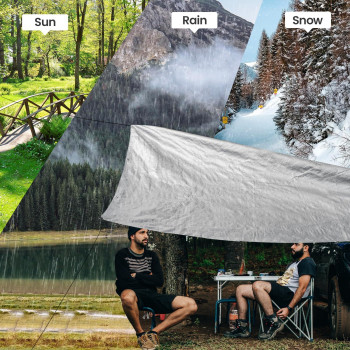 Ticonn Heavy Duty Tarp Cover Extra Thick Tarps Waterproof Tear And Rip Proof Uv Resistant Tarpaulin With Reinforced Grommets An