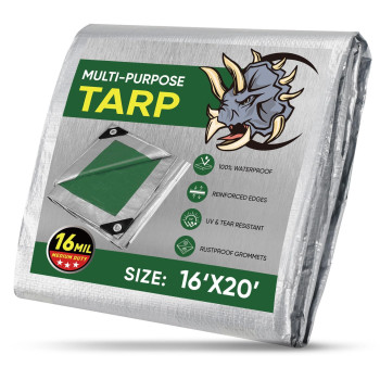 Ticonn Heavy Duty Tarp Cover Extra Thick Tarps Waterproof Tear And Rip Proof Uv Resistant Tarpaulin With Reinforced Grommets An