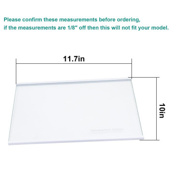 W11130203 Freezer Glass Shelf Freezer Shelf Replacement Fridge Tempered Glass Freezer Shelf For Whirlpool Refrigerator Ap6262