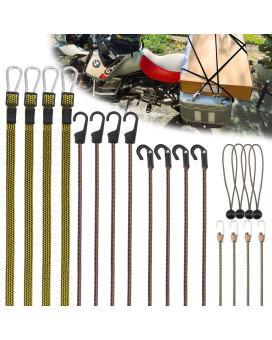 Xstrap Standard 20 Pieces Premium Bungee Cords Assortment Bungee Straps With Carabiner Hooks Includes 9 10 30 32 4