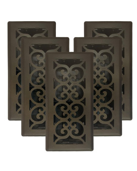 Sierra Grates 4 X 10 Victorian Design Floor Register In Metallic Bronze Finish Vent Covers For Home Floor Decorative Air