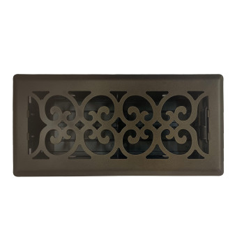 Sierra Grates 4 X 10 Victorian Design Floor Register In Metallic Bronze Finish Vent Covers For Home Floor Decorative Air