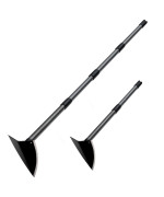 Hoe Garden Tool Long Handle 60 Inch Long Triangle Hoe Manual Weeder Heavy Duty Landscaping Triangle Weeding Hoe For Gardening W