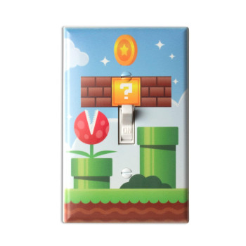 Mario Light Switch Cover Wall Plate Room Decor Wp08