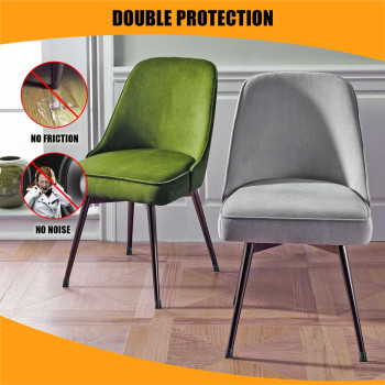 Square Chair Leg Floor Protectors 16Pcs Silicone Chair Floor Protectors For Hardwood Chair Legs Caps To Prevent Floor From Scr