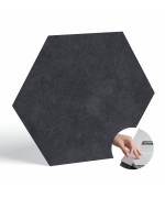 Basecore Hex Hexagon Vinyl Flooring Dark Gray 575 Diy Self Adhesive Textured Modern Floor Tile Peel Stick Tile 36Pcs215S