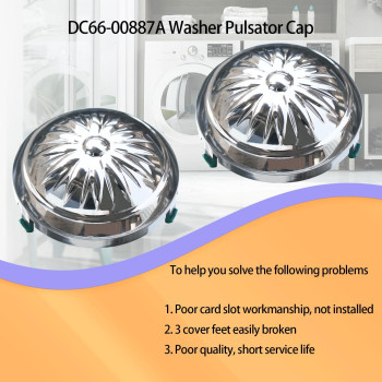 2024 Upgradedc6600887A Washer Pulsator Cap 2 For Samsung Washing Machine Replace Dc6600887B Wa52M7750Awa4 Wa52M7750Ava4 2Y