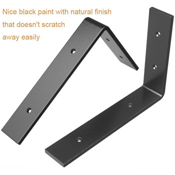 10 Inch Shelf Bracket Heavy Duty L Shelf Bracket 10 X 6 Inch Metal Shelf Bracket Wall Mounted Shelf Bracket Sturdy Support With