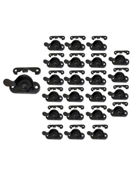 Qcaa Steel Window Sash Lock Ctc 2 Black 24 Pack Made In Taiwan