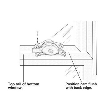 Qcaa Steel Window Sash Lock Ctc 2 Black 24 Pack Made In Taiwan