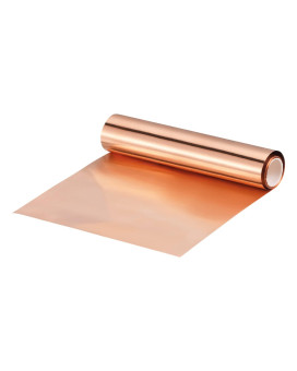 Uxcell Copper Sheet Roll 3500Mm X 100Mm X 003Mm 999 Pure Copper Strip 4 X 115Ft 28 Gauge Copper Flashing Metal Foil Plate