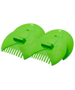 Eastrans 2Set Leaf Scoops And Hand Rakes Leaf Claws For Picking Up Leaves Grass Clippings And Lawn Debris Light Green 4Pcs