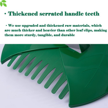 Eastrans 2Set Leaf Scoops And Hand Rakes Leaf Claws For Picking Up Leaves Grass Clippings And Lawn Debris Light Greendark Green