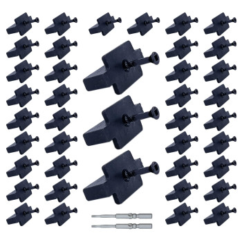 600Pcs Hidden Fasteners Deck Fastener Clip Universal Nylon Clips Decking Fasteners Preloaded T Clips For Installing Composite De