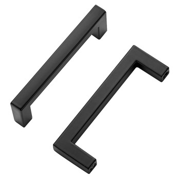 Joy Decor 30 Pack Solid 3 Inch Kitchen Cabinet Handles Square Matte Black Cabinet Pulls Black Handles For Kitchen Cabinet Hardwa