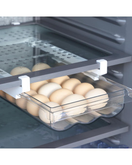 Moretoes Egg Holder For Refrigerator Fridge Organization Egg Container For Refrigerator Fridge Egg Drawer Organizer Holder Tr