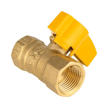 Pack Of 5 Efield Gas Ball Valve With 34 Fip X 34 Fip Brass Fittings For Gas Connectors With Quarterturn Csa Approved