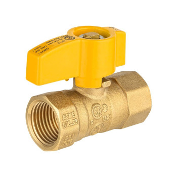 Pack Of 5 Efield Gas Ball Valve With 12 Fip X 12 Fip Brass Fittings For Gas Connectors With Quarterturn Csa Approved