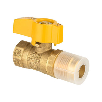 Pack Of 5 Efield 12Inch Fip X 12Inch Od Flare Straight Gas Brass Ball Valve Connector With Quarterturn Lever Handle Csa