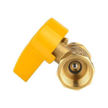 Pack Of 5 Efield 12Inch Fip X 12Inch Od Flare Straight Gas Brass Ball Valve Connector With Quarterturn Lever Handle Csa