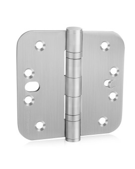 Goldenwarm 6 Pack Ball Bearing Security Door Hinges For Exterior Interior Doors 4Inch Satin Nickel Brushed Stainless Steel Hea