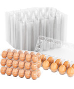 Egg Cartons Cheap Bulk 48 Pack 1 Dozen Plastic Egg Carton For Chicken Eggs Reusable Egg Cartons For Storing Sharing Selling