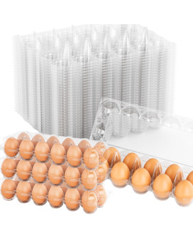 Egg Cartons Cheap Bulk 48 Pack 1 Dozen Plastic Egg Carton For Chicken Eggs Reusable Egg Cartons For Storing Sharing Selling