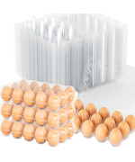 Plastic Egg Cartons 40 Pack Clear Blank Egg Cartons For Fresh Eggs3X5 Grids Reusable Chicken Egg Container Bulk Egg Holders