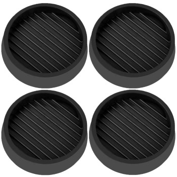 Vocomo 3X3 Caster Cups Round Rubber Furniture Coasters With Antisliding Floor Grip Non Skid Furniture Pads Furniture Floor Pr