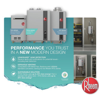 Rheem Rtg95Dveln3 High Efficiency Noncondensing Indoor Tankless Natural Gas Water Heater 95 Gpm With Wifi