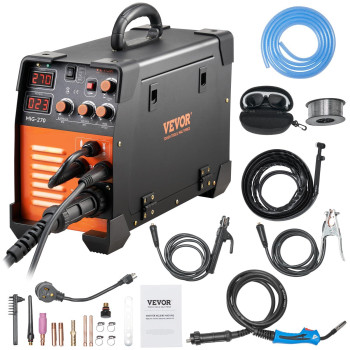 Vevor Mig Welder 3 In 1 270 Amp Welding Machine 110 220V Mig Tig Arc Welder Portable Tig Welder Lift Arc Welder With Igbt Dc