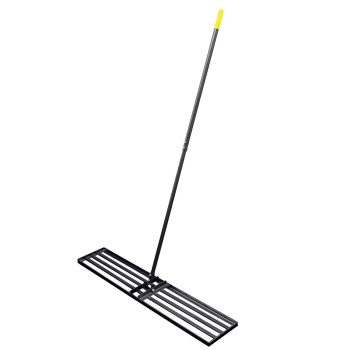 Byhagern Lawn Leveling Rake Heavy Duty Level Rake 45Inch Wide 69 Inch Handle Lawn Leveler Levelawn Tool For Garden Golf C