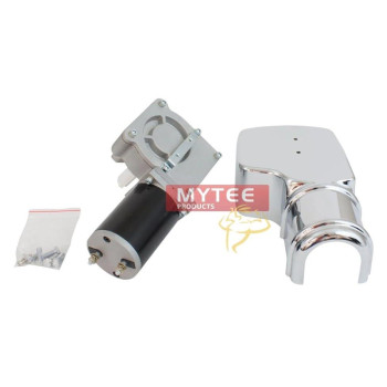 Mytee Products 1500W 601 Tarp Motor For Dump Truck Tarp Systems With Chrome Cover 12Vdc 52 Amps 45 Rpm Dump Truck Tarp Mo