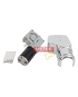 Mytee Products 600W 501 Tarp Motor For Dump Truck Tarp Systems With Chrome Cover Dump Truck Tarp Motor W 5Hole Mounting Pat