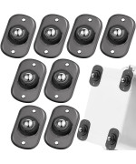 Honoson 8 Pcs Self Adhesive Caster Wheels Appliance Rollers Appliance Sliders For Kitchen Appliances 360 Swivel Universal Wheel