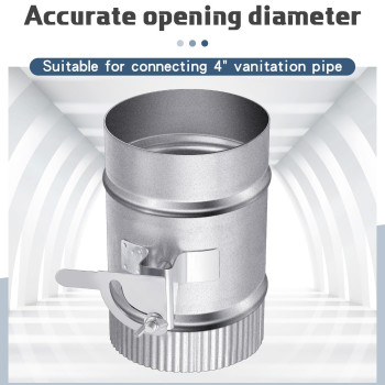 Therwen Backdraft Damper Duct Manual Volume Damper With Sleeve Stove Pipe Galvanized Sheet Adjustment Airflow Ducting Branch Hva