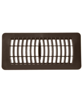 Rocky Mountain Goods 4 X 10 Plastic Vent Register Brown Heavy Duty Plastic Louvered Design Easy Flow Adjust Lever