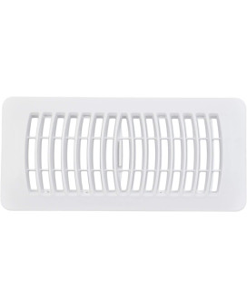 Rocky Mountain Goods 4 X 10 Plastic Vent Register White Heavy Duty Plastic Louvered Design Easy Flow Adjust Lever