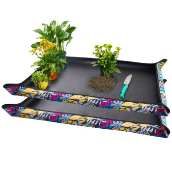 Onlysuki 2 Pcs 435 X 295 Extra Large Repotting Mat For Indoor Plants Transplanting And Dirt Control Plant Gift For Plant L