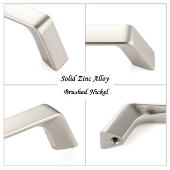 Askano 5 Inch Hole Centers Brushed Nickel Arch Kitchen Cabinet Pull Handle Zp2210 Pack Of 10 Solid Hardware For Drawer Dres