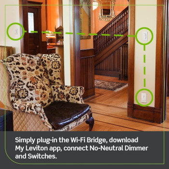 Leviton Wifi Bridge For Noneutral Decora Smart Dimmers And Switches Dn6Hd And Dn15S Works With My Leviton Alexa Google As