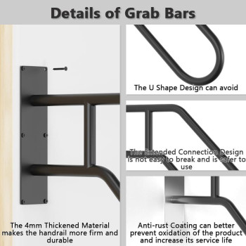 Upgrade Handrails For Outdoor Steps 287 Safety Grab Bars For Stairs Wall Mount Stainless Ushaped Steel Handrail Railings