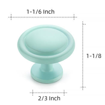 Ravinte 50 Pack 114 Inch Kitchen Cabinetdrawerdresser Knobs Green Zinc Drawer Pullshandles