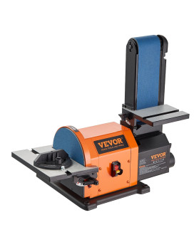 Vevor Professional Belt Sander 8 Disc Sander And 4 X 36 In Belt Sander With 5A Induction Motor Cast Aluminum Worktable For W