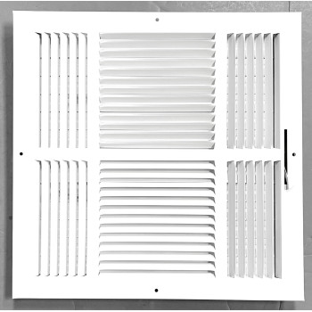 14X 14 Duct Opening Size 4Way Stamped Face Steel Ceilingsidewall Air Supply Register Vent Cover Actual Outside Dimen