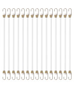 15 Pack Heavy Duty Bungee Cords With Hooks 10 Inch Mini Bungee Cords Heavy Duty Outdoor White Elastic Rope Rubber Strap For Camp