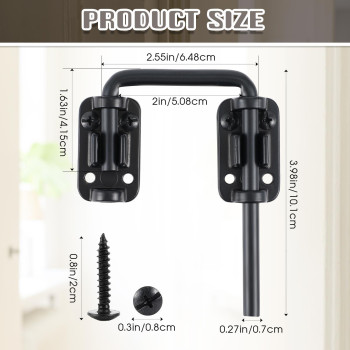 2 Pcs Patio Sliding Door Loop Lock Latch 2 In Safe Secure U Bolt Door Lock For Sliding Glass Patio French Door Home Security La